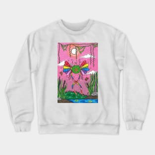 Flower Frog Fairy Crewneck Sweatshirt